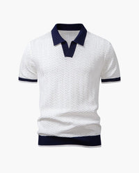 Ascot Poloshirt met Contrasterende Kraag