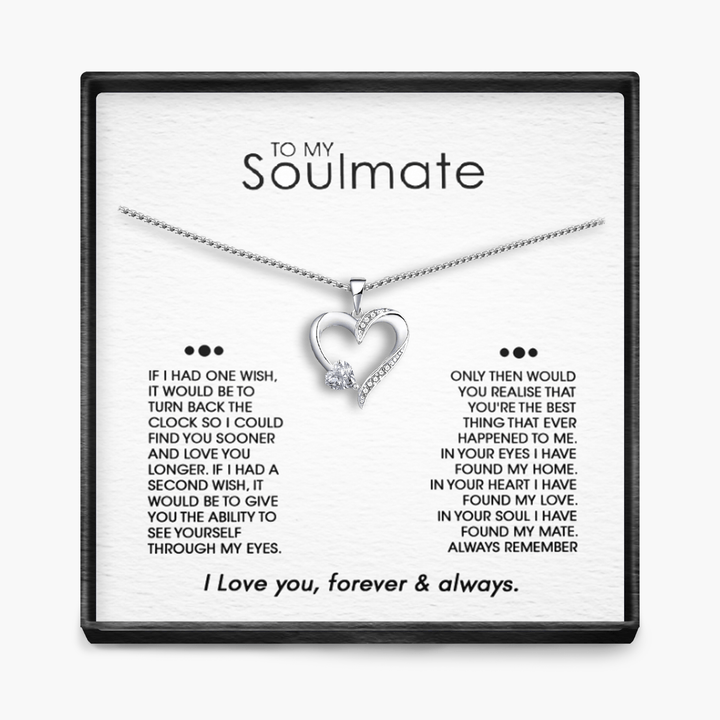 SOULMATE "ÉÉN WENS" Sterling Zilveren Heilig Hart Ketting - 5 Kleuren