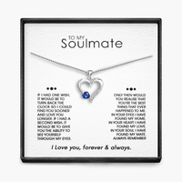 SOULMATE "ÉÉN WENS" Sterling Zilveren Heilig Hart Ketting - 5 Kleuren