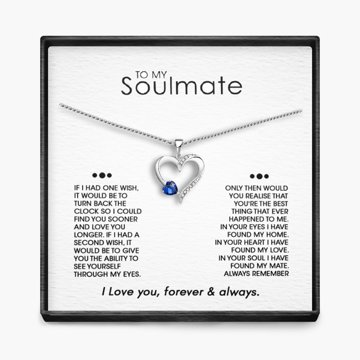 SOULMATE "ÉÉN WENS" Sterling Zilveren Heilig Hart Ketting - 5 Kleuren