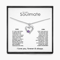 SOULMATE "ÉÉN WENS" Sterling Zilveren Heilig Hart Ketting - 5 Kleuren
