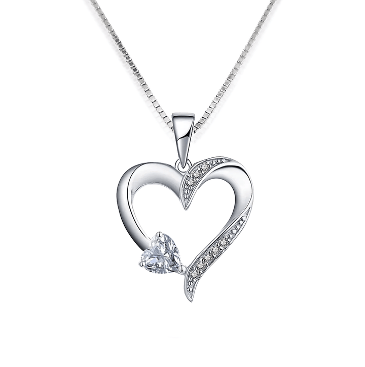 My Whole Life - Sterling Zilveren Heilig Hart Ketting - 5 Kleuren