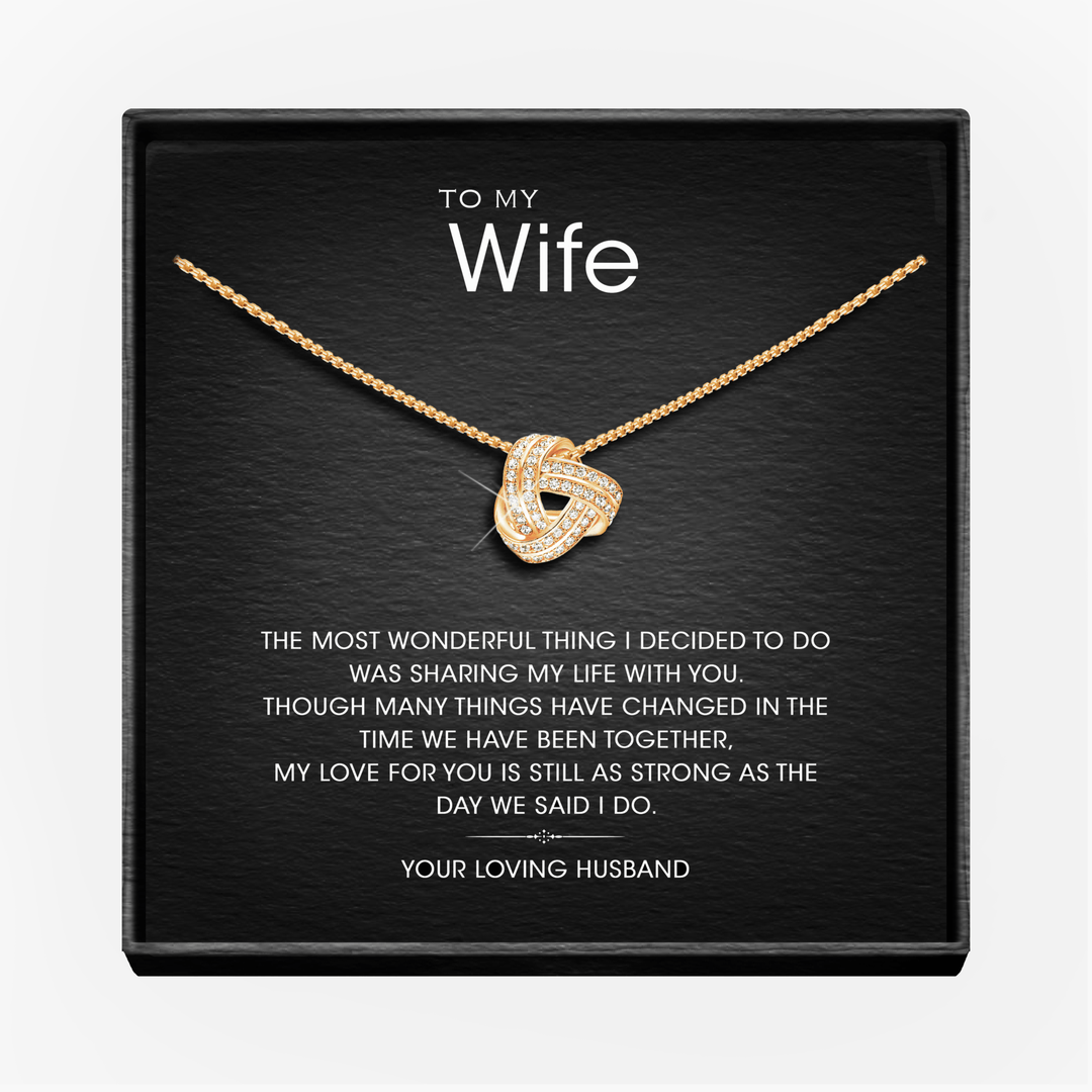 Aan Mijn Prachtige Vrouw - Oneindigheidsknoop Ketting