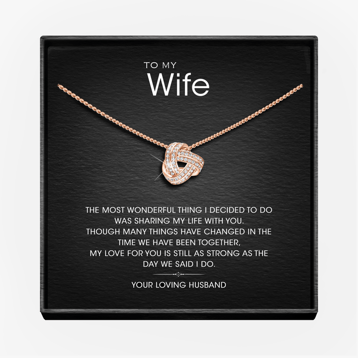 Aan Mijn Prachtige Vrouw - Oneindigheidsknoop Ketting