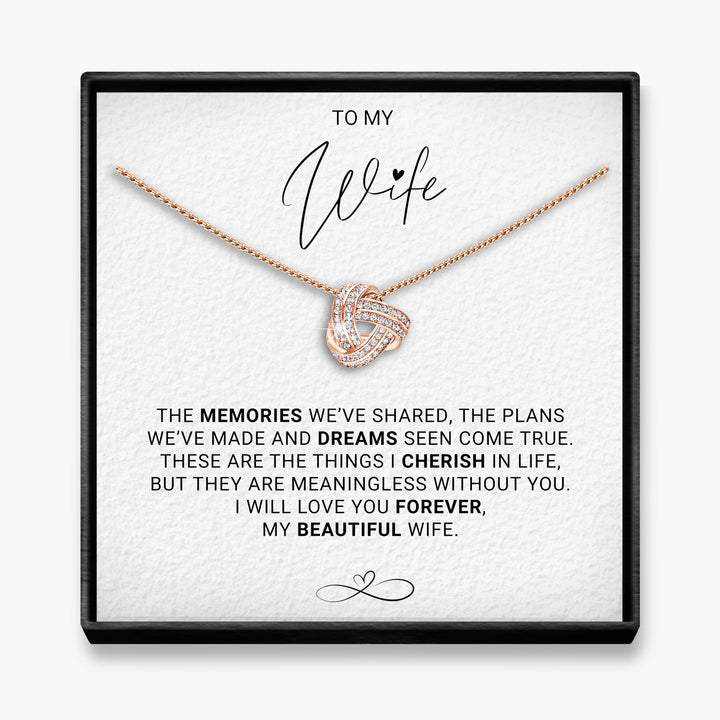 Gedeelde herinneringen - Vrouw Infinity Knoop Ketting