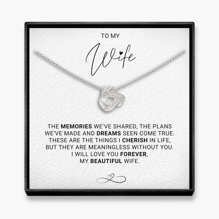 Gedeelde herinneringen - Vrouw Infinity Knoop Ketting