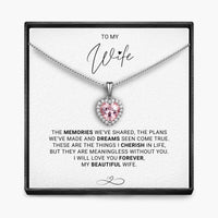 Vrouw - Herinneringen - Sprankelende Morganiet Hart Ketting
