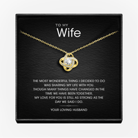 Aan mijn geweldige vrouw Zilveren Liefdesknoop ketting