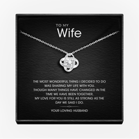 Aan mijn geweldige vrouw Zilveren Liefdesknoop ketting