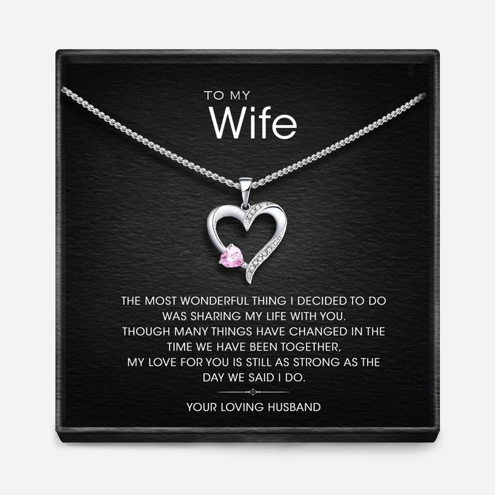 "AAN MIJN VROUW" - Sterling Zilver Heilig Hart Ketting - 5 Kleuren