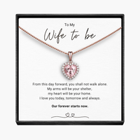 Voor altijd aanstaande vrouw - Fonkelende Morganiet Hart Ketting