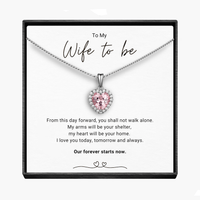 Voor altijd aanstaande vrouw - Fonkelende Morganiet Hart Ketting