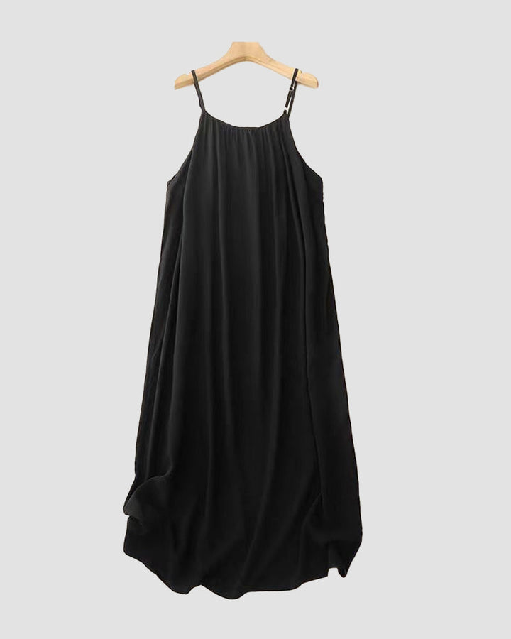 Effen backless cami-jurk voor dames