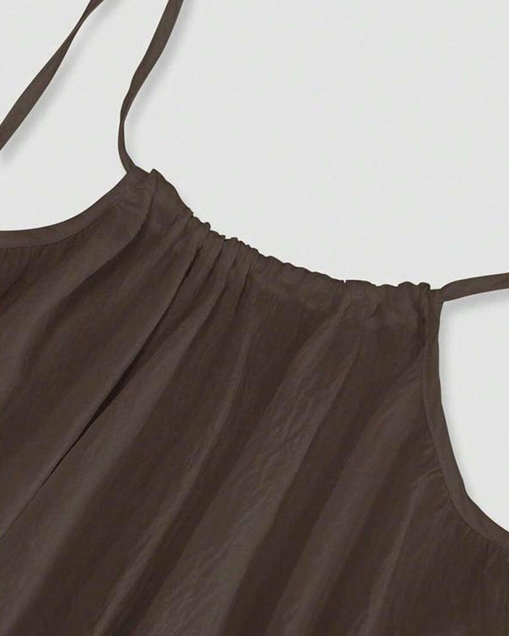 Effen backless cami-jurk voor dames