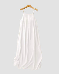 Effen backless cami-jurk voor dames