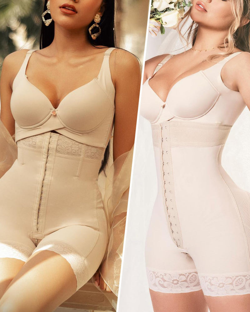 Corrigerend ondergoed met buikcontrole voor dames, Fajas Colombianas Bodyshaper Shorts met rits in het kruis