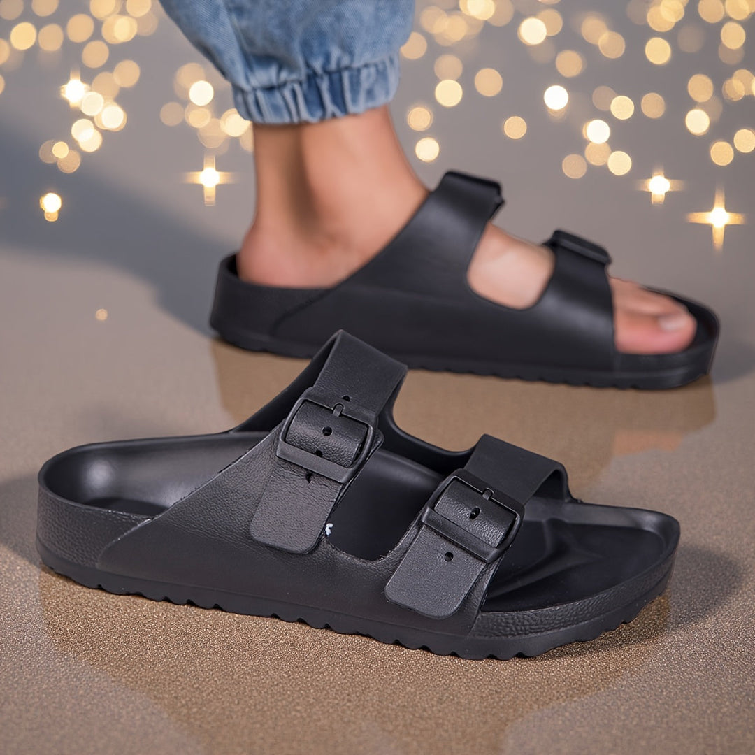 Mono Buckle Comfort Sandalen