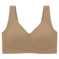 Naadloze Draadloze V-hals Jelly BH Tanktop