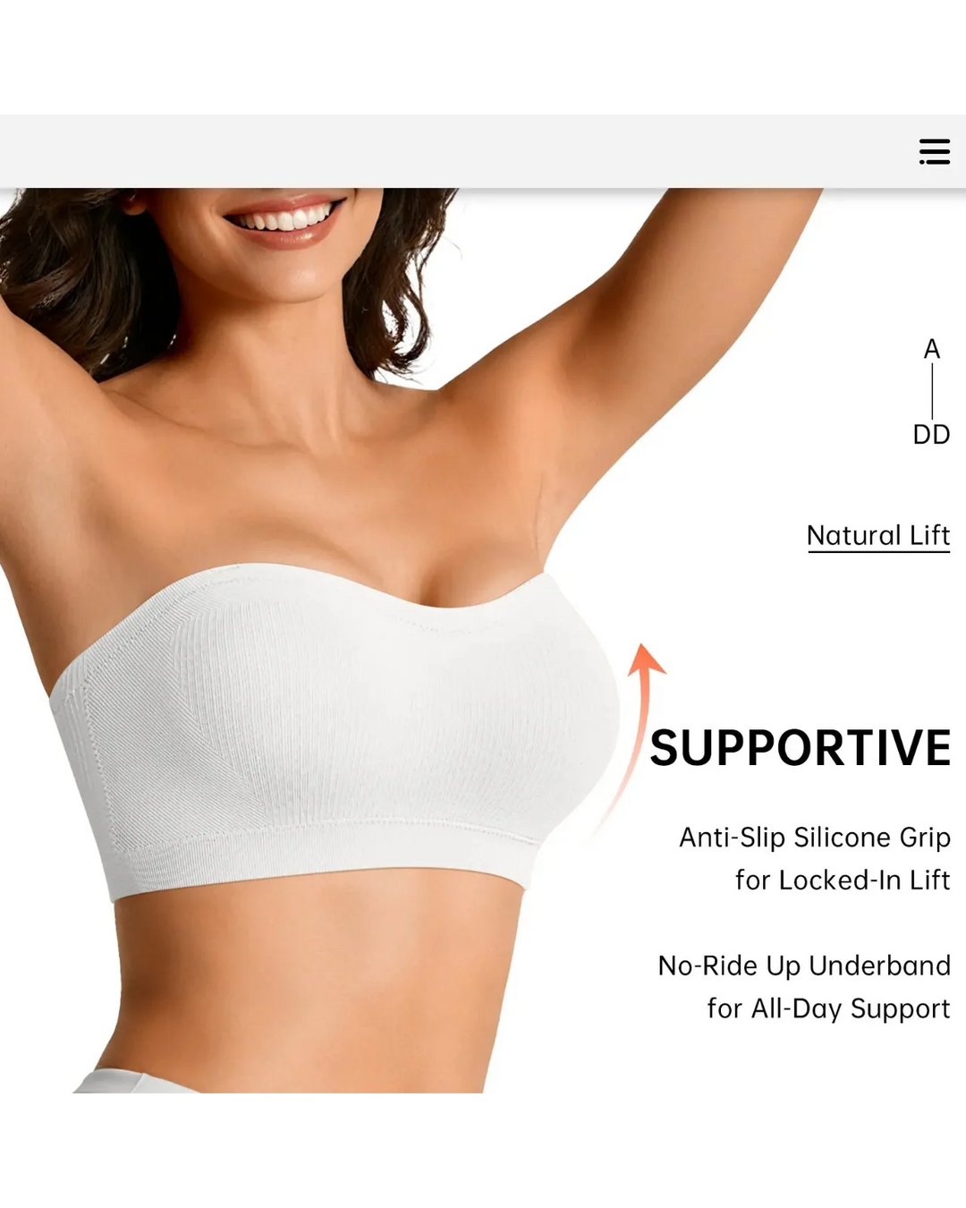 Draadloze multiway bandeau bh – Comfortabel en goed aansluitend, ook in grote maten