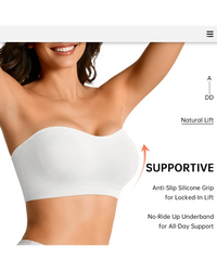 Draadloze multiway bandeau bh – Comfortabel en goed aansluitend, ook in grote maten