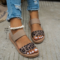 Leopardriem Comfortabele Sandalen