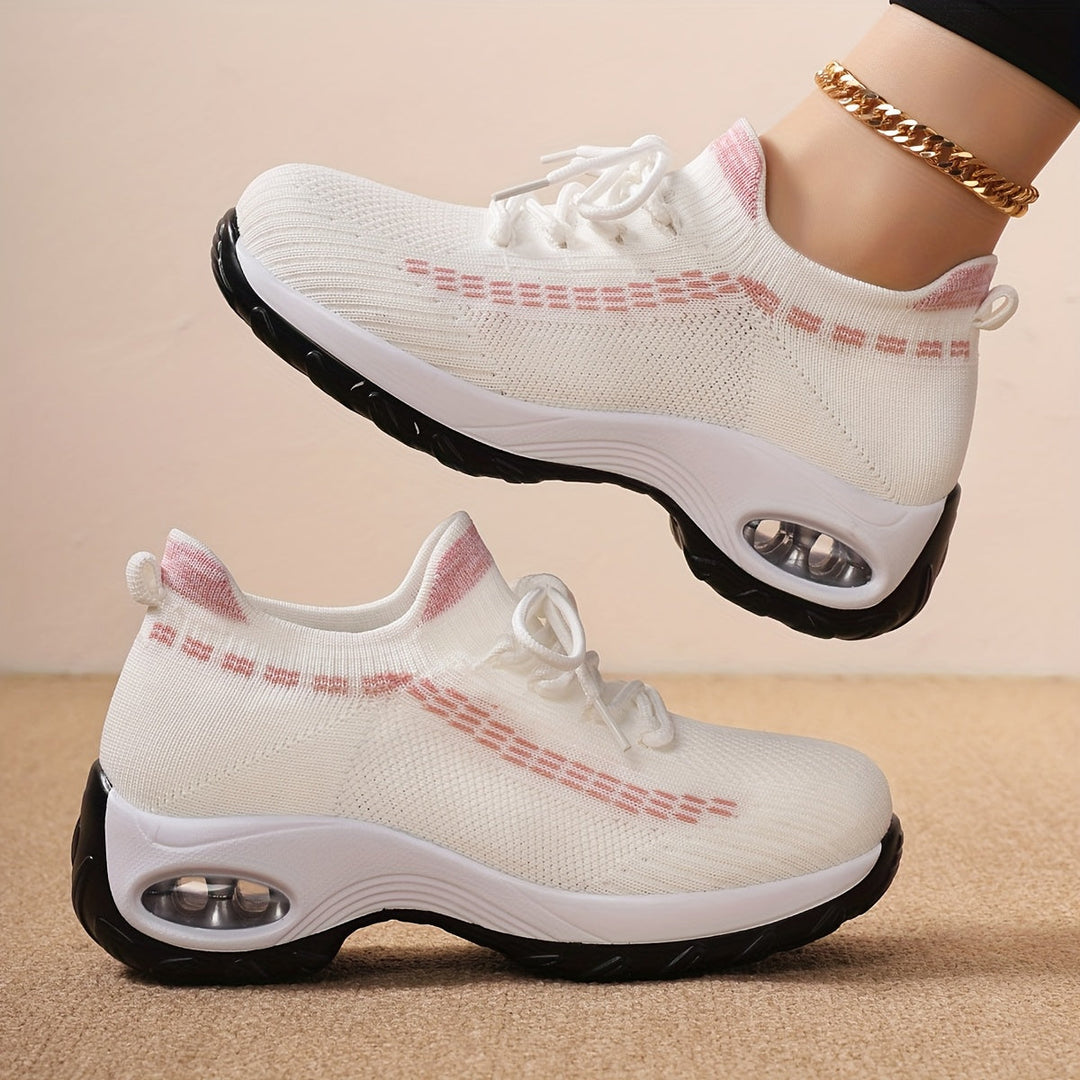 Noir Lift Gebreide Sneakers