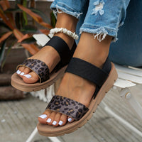 Leopardriem Comfortabele Sandalen
