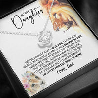 "Aan mijn Dochter, Liefs Papa" - Liefdesknoop Cadeauset