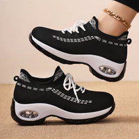 Noir Lift Gebreide Sneakers