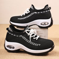 Noir Lift Gebreide Sneakers