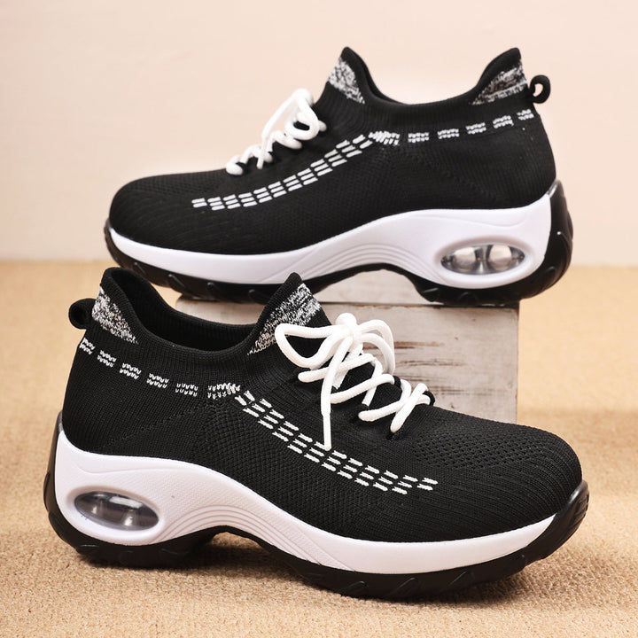 Noir Lift Gebreide Sneakers