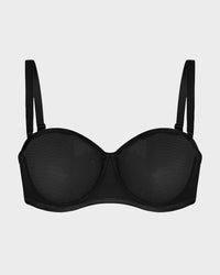 Strapless Mesh Balconette Beha met Beugel