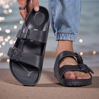 Mono Buckle Comfort Sandalen