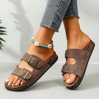 Bren Dual Buckle Comfort Sandalen