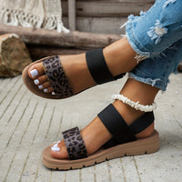 Leopardriem Comfortabele Sandalen