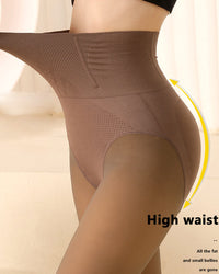 Pluche Warme Legging met Buikcontrole en Billiftend Effect