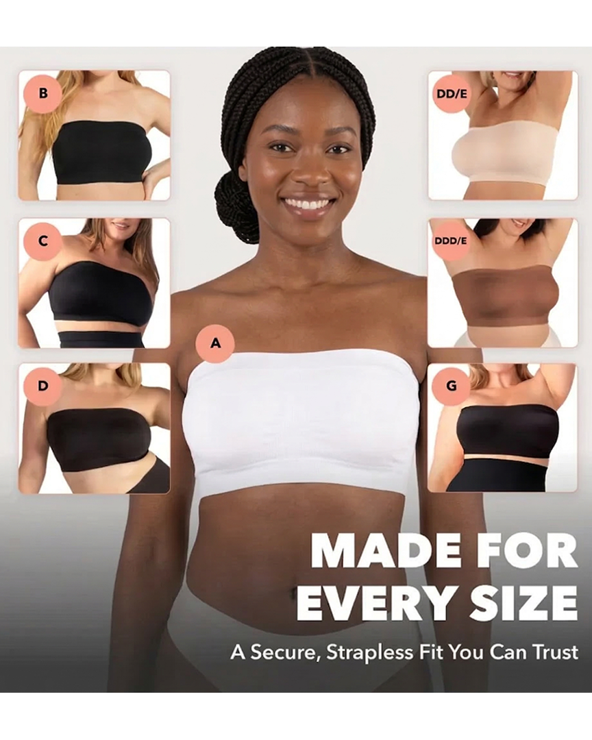 Draadloze Strapless Bandeau BH Antislip Verstelbare Bandjes Grote Maten