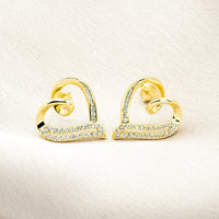 Oorbellen Liefdeshart Goud