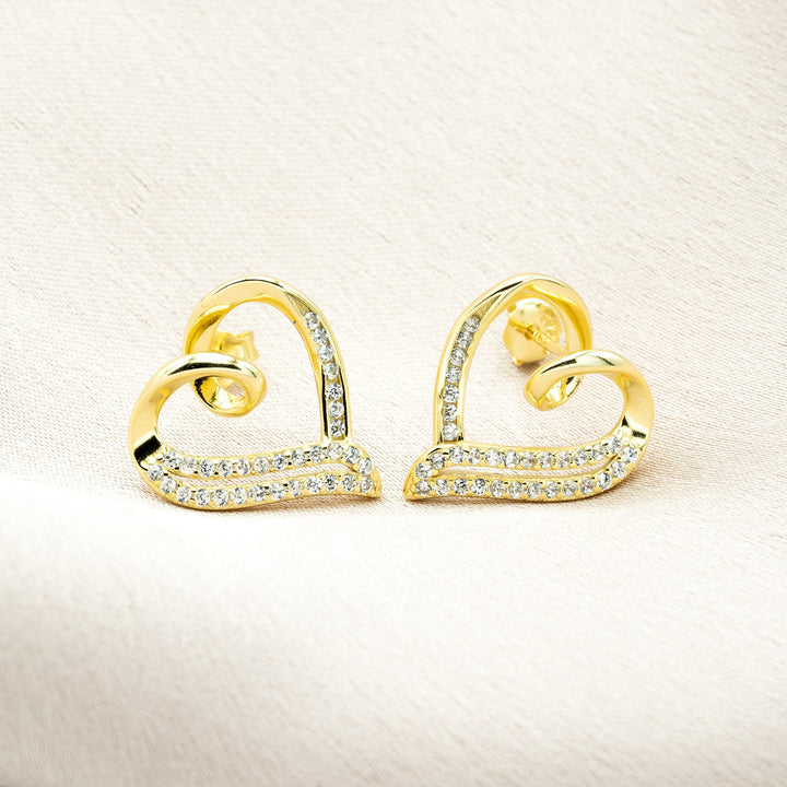 Oorbellen Liefdeshart Goud