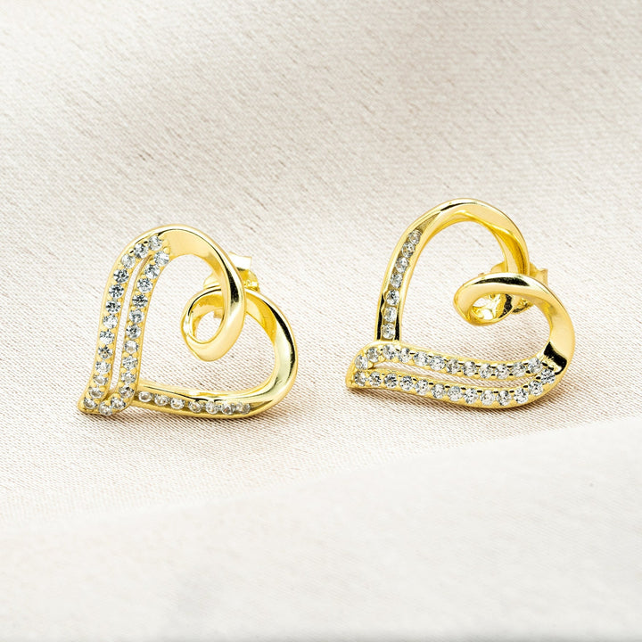 Oorbellen Liefdeshart Goud