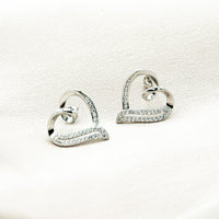 Liefdeshart Oorbellen Zilver