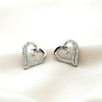 Liefdeshart Oorbellen Zilver