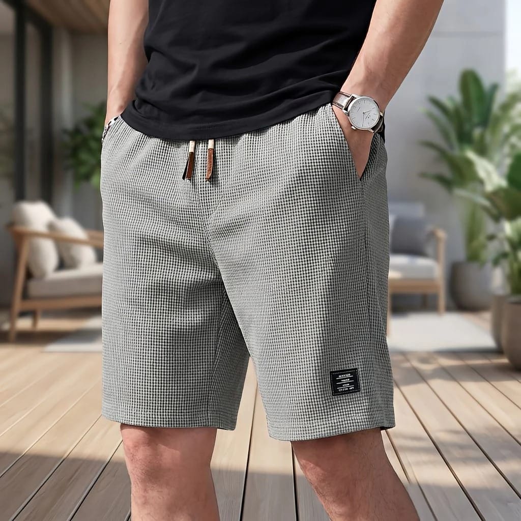 Porto Shorts met Textuur