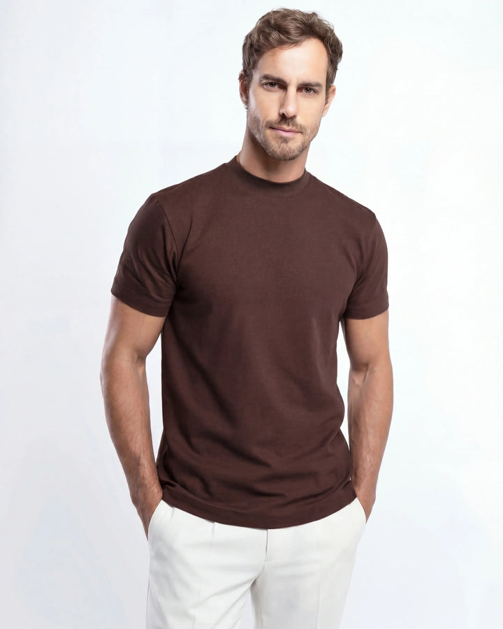 T-shirt met hoge hals – Grant