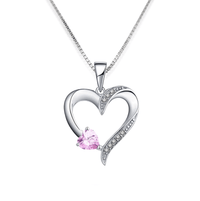 My Whole Life - Sterling Zilveren Heilig Hart Ketting - 5 Kleuren