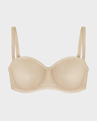 Strapless Mesh Balconette Beha met Beugel