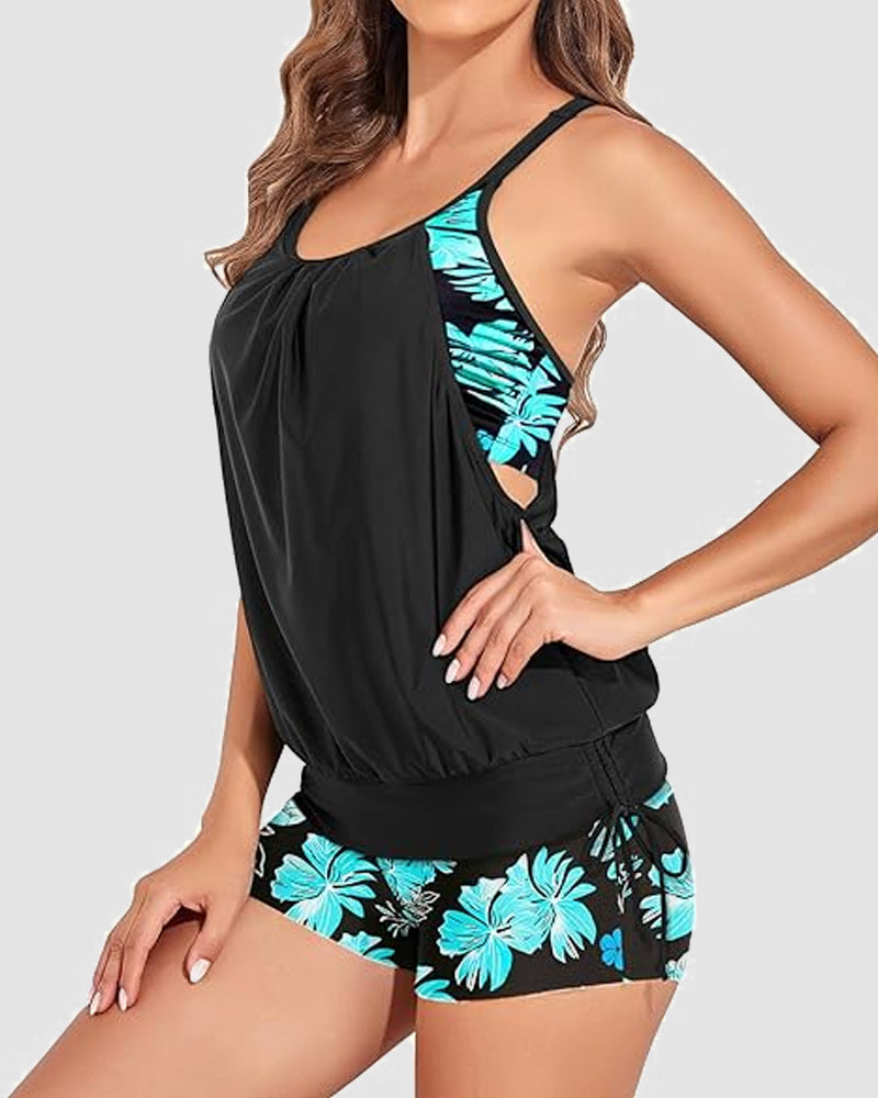 Dames Tankini Badpakken Tweedelig Buikcorrigerend Badmode