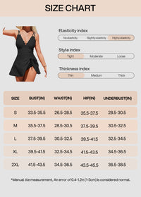 Corrigerend badpak (uit één stuk) met jurkmodel voor dames