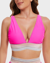 High-Waist Bikini Sets met Buikcontrole en Kleurblokken