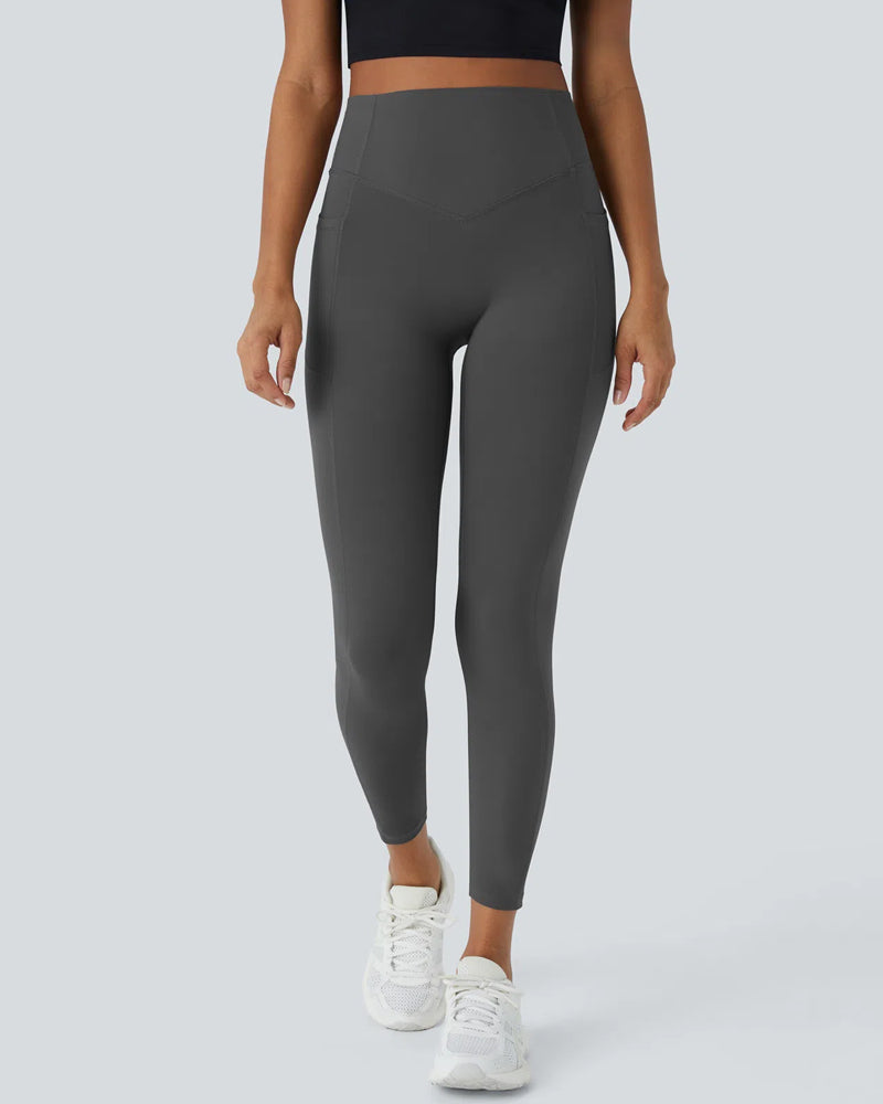 Hoge Taille Butt Lifting Buikcontrole Zijvak Shaping Training Legging